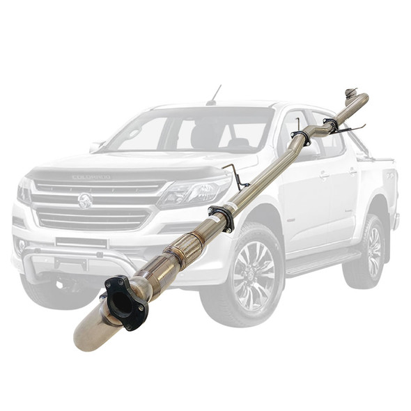 Holden Colorado RG 2.8L 2012 TO 9/2016 3 inch Stainless Turbo Back Exhaust With Cat No Muffler