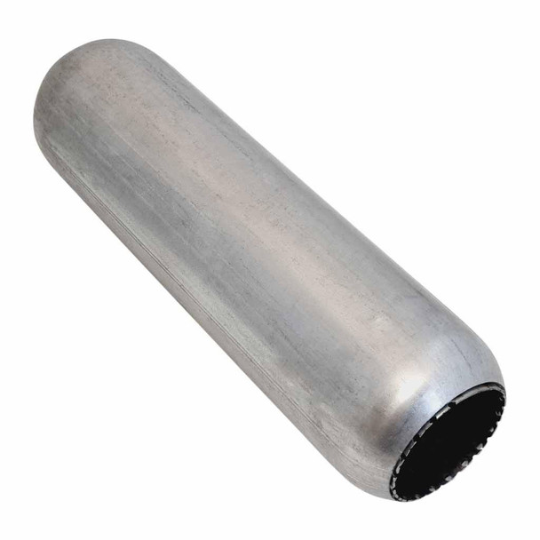 DEA Hotdog Muffler Perforated 2.5" In And Out And 12" Long With Fiberglass Packing