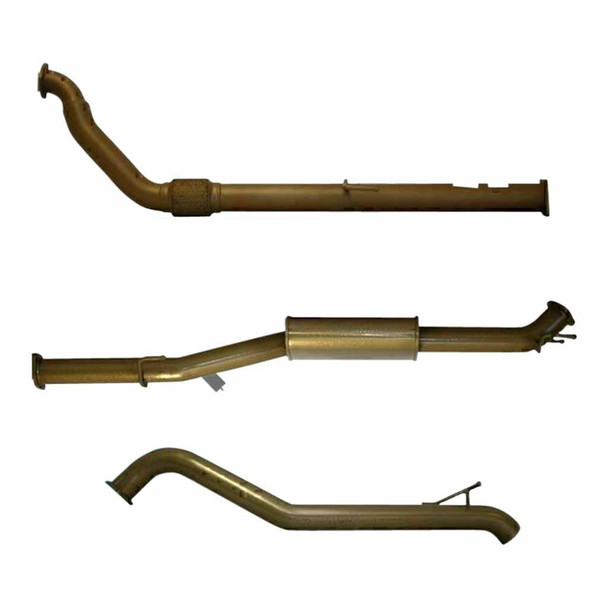 Pacemaker King Brown Toyota Hilux 150 Series 3L TD 2005 On 3 Inch Full Exhaust Rear Pipe