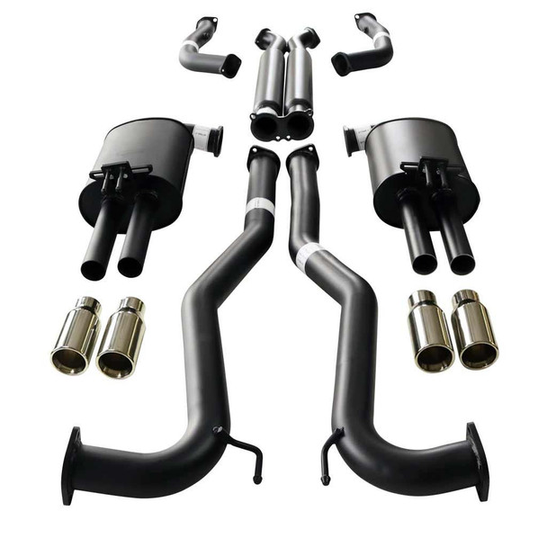 DEA Commodore VE VF V6 V8 Ute Twin 3 Inch Catback Exhaust - Hdx Pipe & Straight Tips