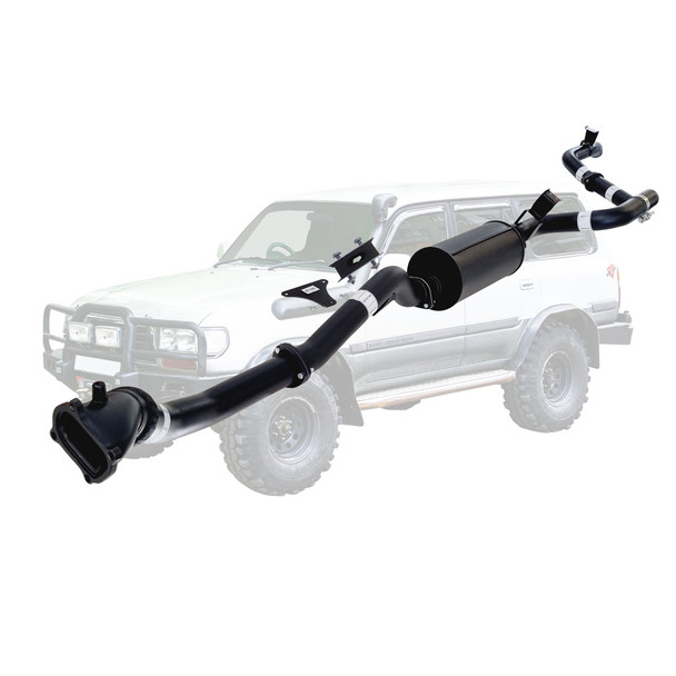 80 Series Toyota Landcruiser 4.2Lt 1HD TD 3 inch Turbo Back Exhaust With Muffler