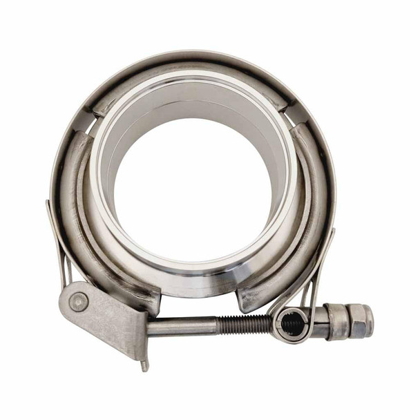 DEA 2.25 inch Quick Release V-Band Exhaust Clamp Flange Kit Stainless Steel (57mm)