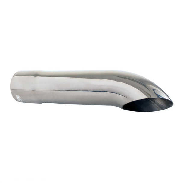 DEA Exhaust Tip Droopy 2.5 Inch In - 2.5 Inch Out 12 Inch Long 304 Stainless Steel