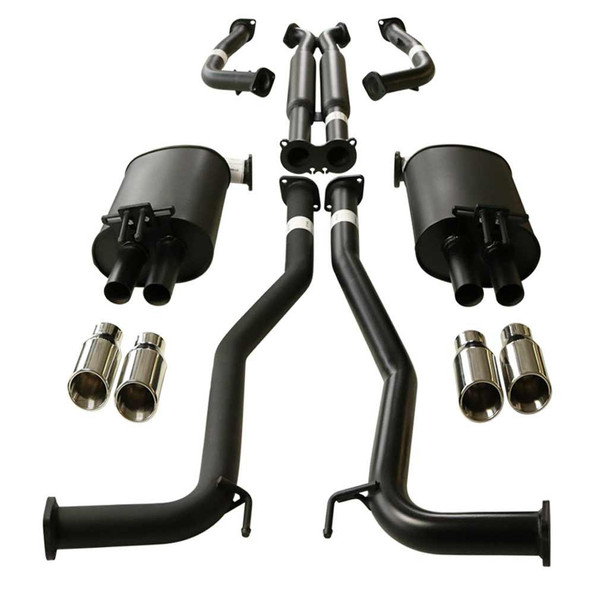 DEA Commodore VE VF V6 V8 Sed Wag Twin 2.5" Catback Exhaust Hdx Pipe And Angle Tips