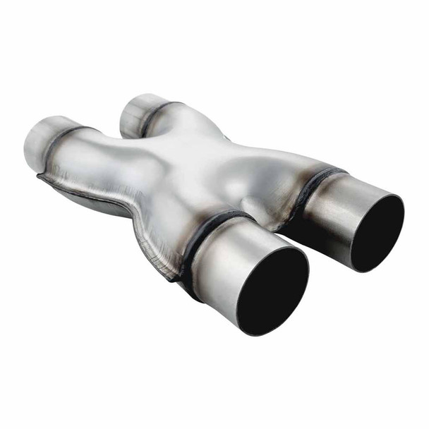 DEA Stainless Steel Exhaust X-Pipe (Kiss Crossover) Pressed 2.5 Inch 63mm