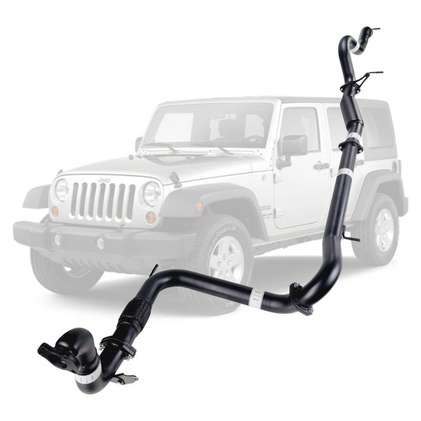DEA 3 Inch Full Exhaust for Jeep JK Wrangler 2.8lt CRD 07 to 10 with Hotdog No Cat