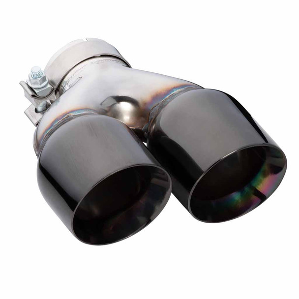 DEA Exhaust Tip Y-Piece Inner Cone 3 Inch In - Dual 4 Inch Out 9" Long LHS 304SS