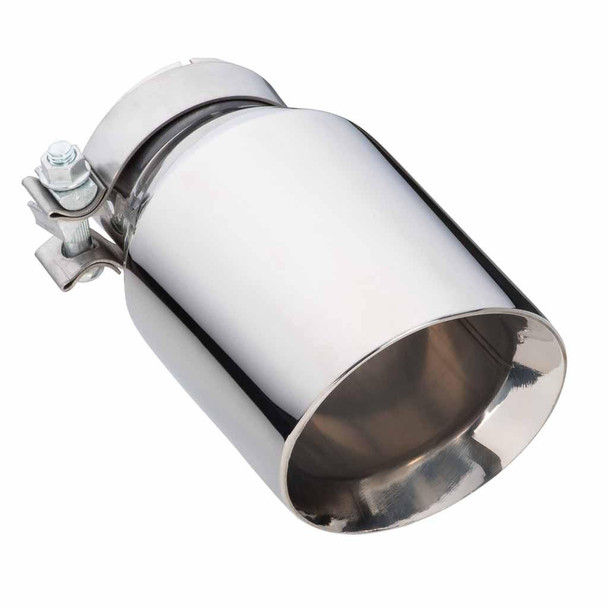 DEA Exhaust Tip Angle Cut Inner Cone 3" In - 114mm Out 8" Long 304 Stainless