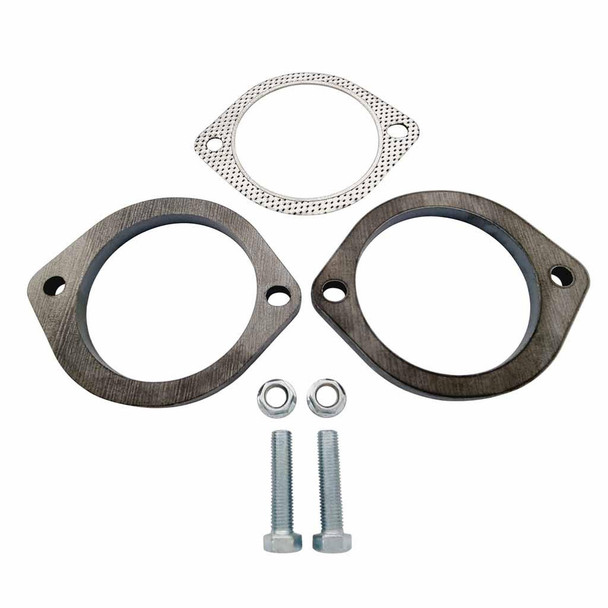 DEA Exhaust Flange Plates 90mm 3.5 Inch With Gaskets And Nuts And Bolts 10mm