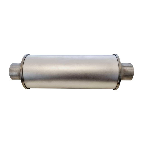 DEA 2.5" Universal Car Muffler 5" Round x 14" Long Straight Through