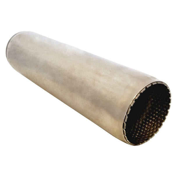DEA Hotdog Muffler Perforated 3.5" In And Out And 15" Long With Fiberglass Packing