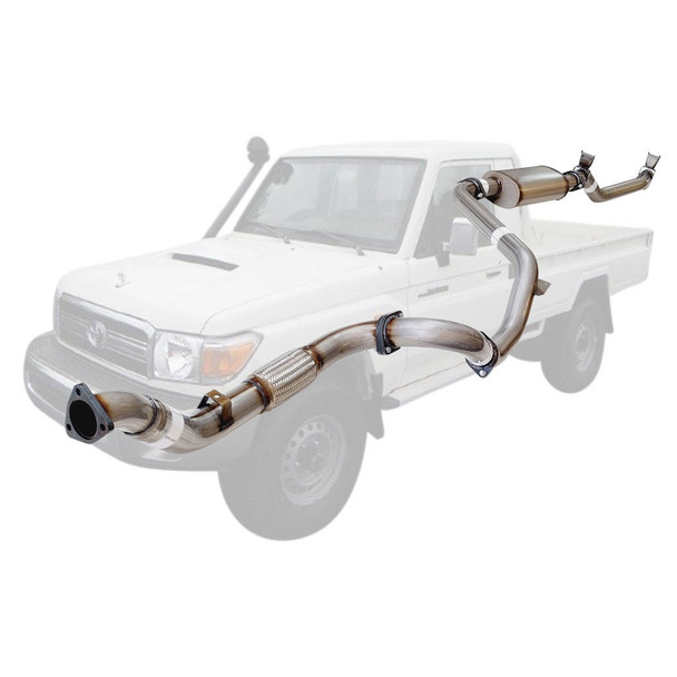 DEA 3 Inch Full Stainless Exhaust With Muff For 79 Series Landcruiser VDJ79R S Cab Ute