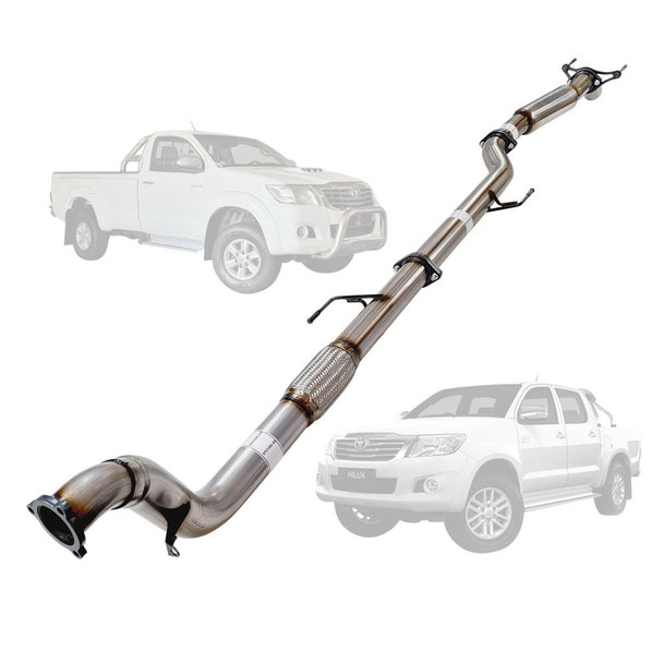 DEA 3 Inch Stainless Turbo Back Exhaust Diff Hotdog Only For Toyota Hilux KUN26/25 3L D4D 2005 To 9/2015 New Version