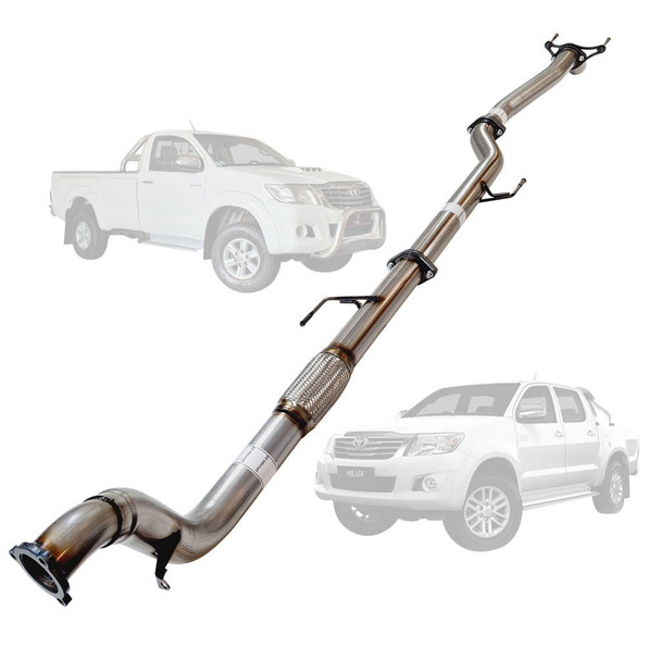 DEA 3 Inch Stainless Turbo Back Exhaust Diff Pipe Only For Toyota Hilux KUN26/25 3L D4D 2005 To 9/2015 New Version