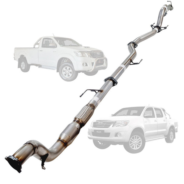 DEA 3 Inch Stainless Turbo Back Exhaust With Cat And Pipe For Toyota Hilux KUN26/25 3L D4D 2005 To 9/2015