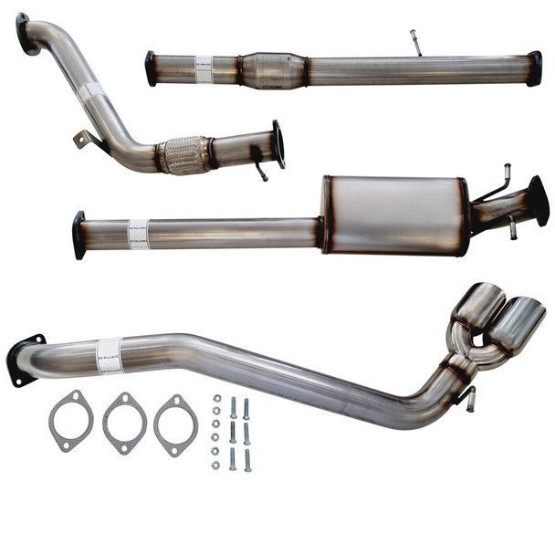 3 Inch Turbo Back Stainless Exhaust With Cat, Muffler And Side Exit For Mazda BT50 3.2L 11-16