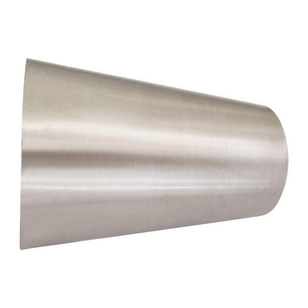 DEA 2 to 3" Cone Reducer 304 Brushed Stainless 4" (101mm) Long 1.5mm Thickness
