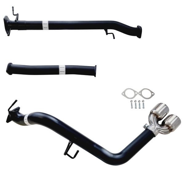3 Inch DPF Back Exhaust With Pipe Only Twin Tip Side Exit For Next Gen Ford Ranger 3L 2022 &gt; ON