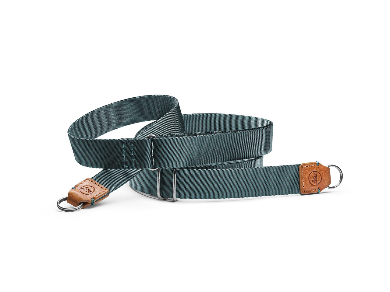 Leica Carrying Strap, Leather, Cognac – Petrol
