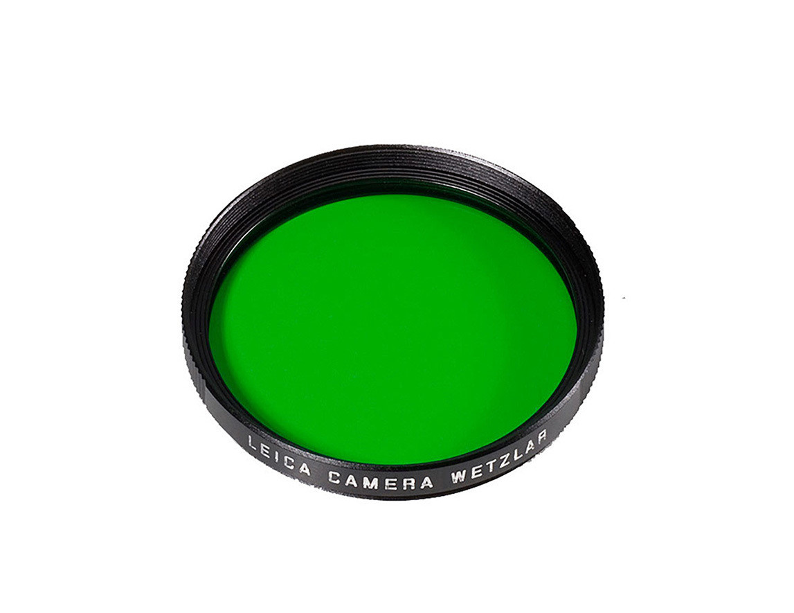 Leica E39 Green Color Filter, Black