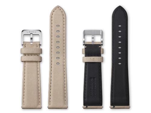 Leica Watch Strap in Canvas, beige