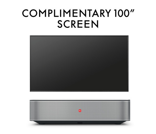 Elevate your home entertainment with the Leica Cine 1 Projector, receive a complimentary Leica ALR Screen, valued at up to $2,895, with your purchase.