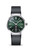 Steel Case and Olive Black Dial with Black Rubber Strap