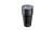 Leica Insulated Tumbler, stainless steel, black. The image has product tilted to view the top of the bottle with the cap attached.