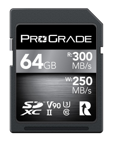 2-Pack ProGrade Digital SDXC UHS-II V90 Cobalt Memory Card (64GB)