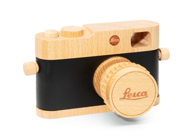 Leica 木製カメラ 置物 レンズ付き Leica Toy Camera, Wood