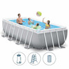 Intex Swimming Pool - Prism Rectangular Ultra Frame Pool Set 4x2x1 Gray
