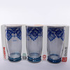 Giove set of 3 glass blue 420 ml 