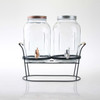 Neoflam Set of 2 Transparent Juice Dispenser with stand 3.8 L