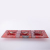 Khayamia Nuts Rectangular Tray of 3 - Red