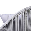 EgyBeit Monaco Garden Set Gray (Sofa 2 Seats +2 Chairs + Table) Ropes