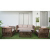 EgyBeit Roma Garden Set (Sofa 3 Seats + 2 Chairs + Table) Rattan