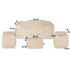 EGYBEIT Cover Outdoor Furniture  Premium 4  pieces