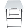 Lifetime Folding Table Portable 122cm 4 Level White Granite Metal/Polyethylene