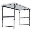 Lifetime Folding Table Portable 122cm 4 Level White Granite Metal/Polyethylene