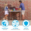 Lifetime Folding Table Portable 122cm 4 Level White Granite Metal/Polyethylene