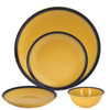 Rak Tableware Set 24 Pieces Yellow Porcelain
