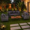 EgyBeit Paris Garden Set (Sofa 3 Seats + 2 Chairs + Table) Ropes - S-6