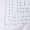 Malaika Bed Sheet Shashiko Queen Sheet 245X285 cm Cotton-Teal