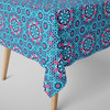 Square Squared Blue Shades Khayamiya Tablecloth 135X135 cm