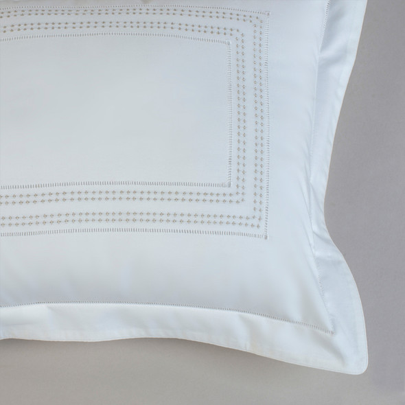 Malaika Pillowcases Boudoir Sham Shashiko 30X41 cm Cotton-Gray