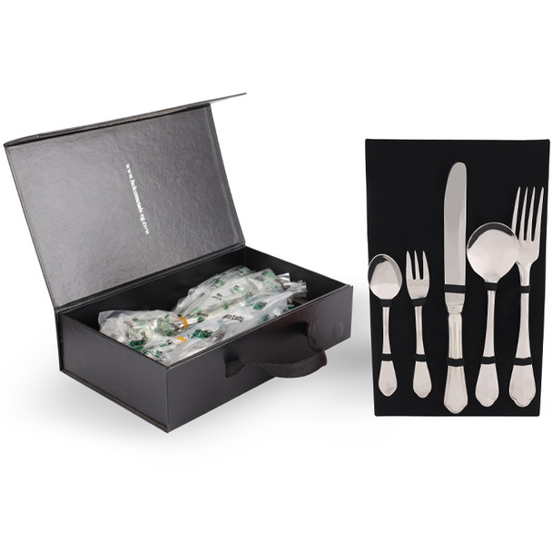 Helcometals Laura Set Of Flatware 30 Pieces-Stainless