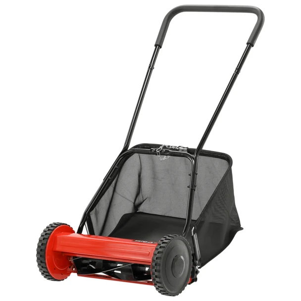YATO Manual CYLINDER MOWER 400 mm Cutting Width 17–43 mm Cutting Height 27L Grass Collector Bag 