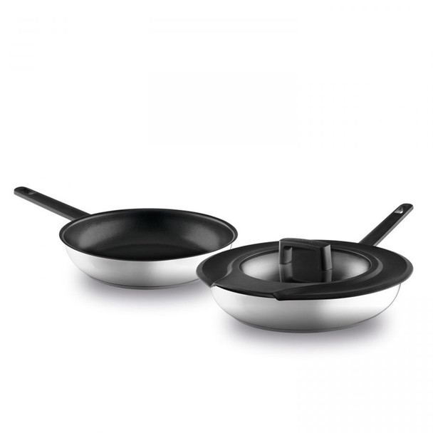 Fry Pan Set 3 Pieces Berghoff Stainless Steel