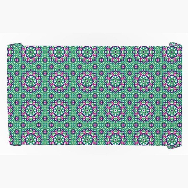 Square Green Shades Khayamiya Tablecloth 135X240 cm Green