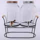 Neoflam Set of 2 Transparent Juice Dispenser with stand 3.8 L